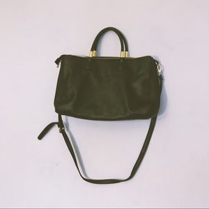 SOLD Black Leather Olivia & Joy Tote Purse